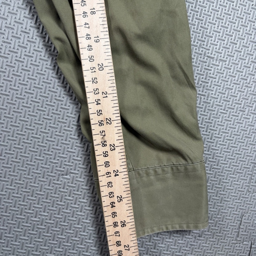Willis & Geiger Mens Sz L Bush Poplin Shirt Olive Utility Safari Gorpcore EUC - Picture 6 of 9